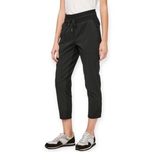 2023 Lululemon Dance Studio Crop 25" Pants Cinchable Straight Hems Black Size 2
